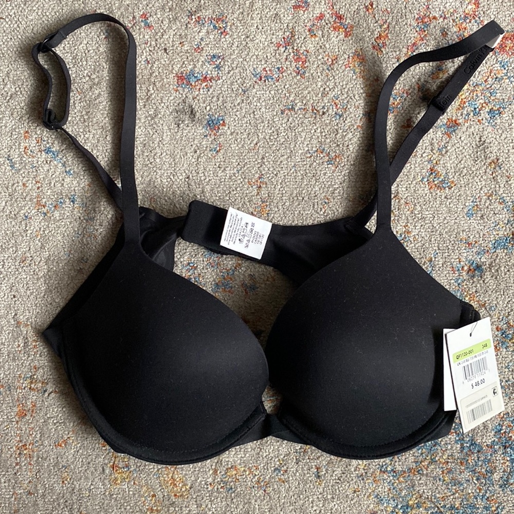 Calvin Klein push up black bra 34B